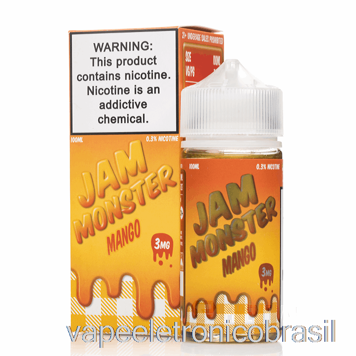 Vape Eletrônico Manga - Jam Monster Liquid - 100ml 0mg